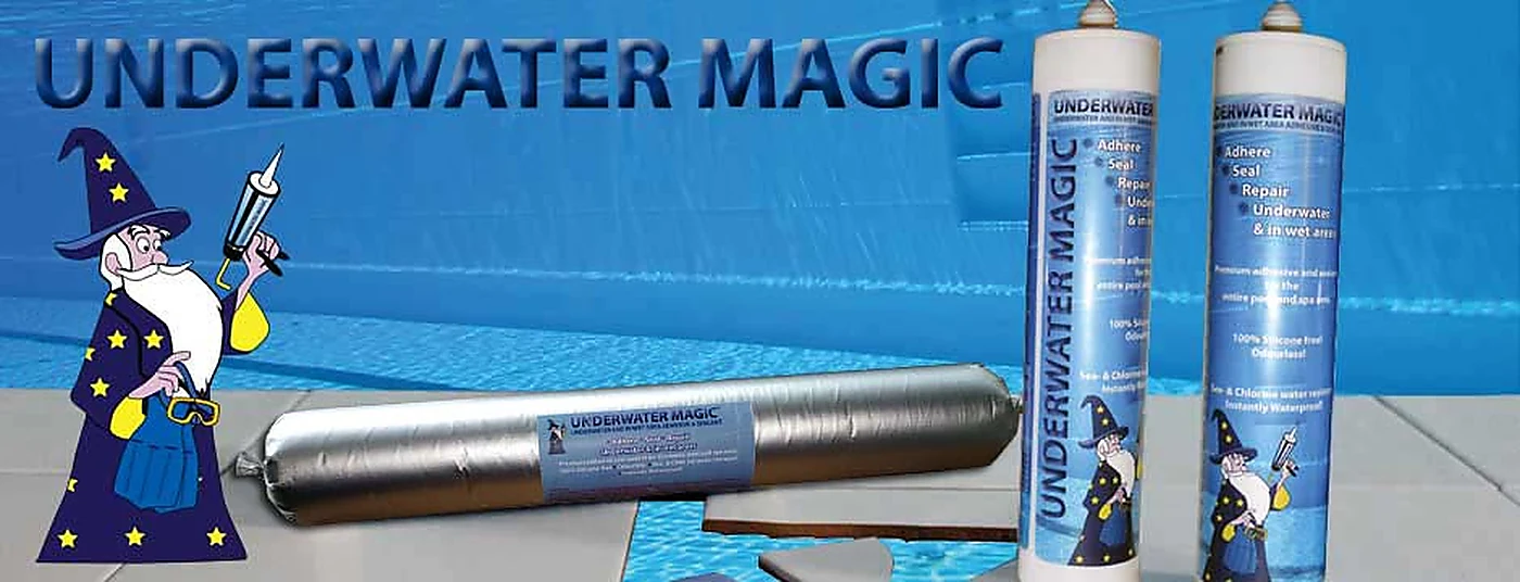 مجموعة منتجات Underwater Magic لإصلاح المسابح والسبا